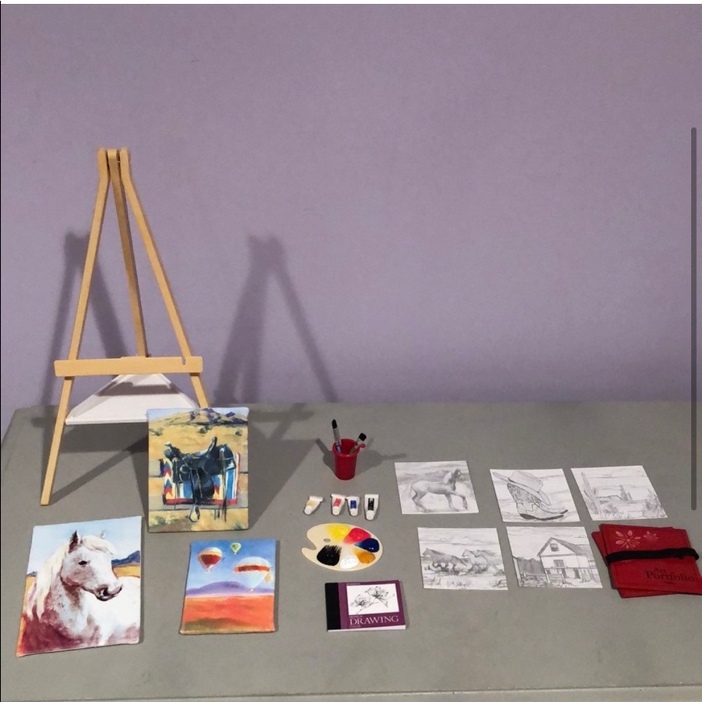 American Girl Dolls Saiges Painting Set